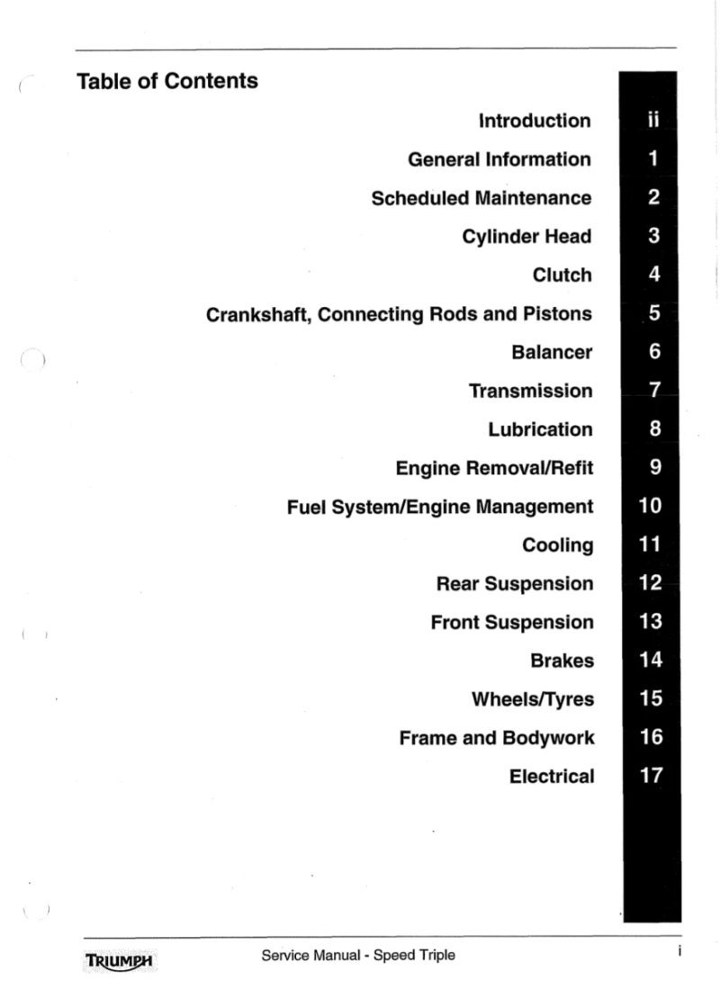 Manual de Taller Triumph SPEED 2005 - Imagen 2