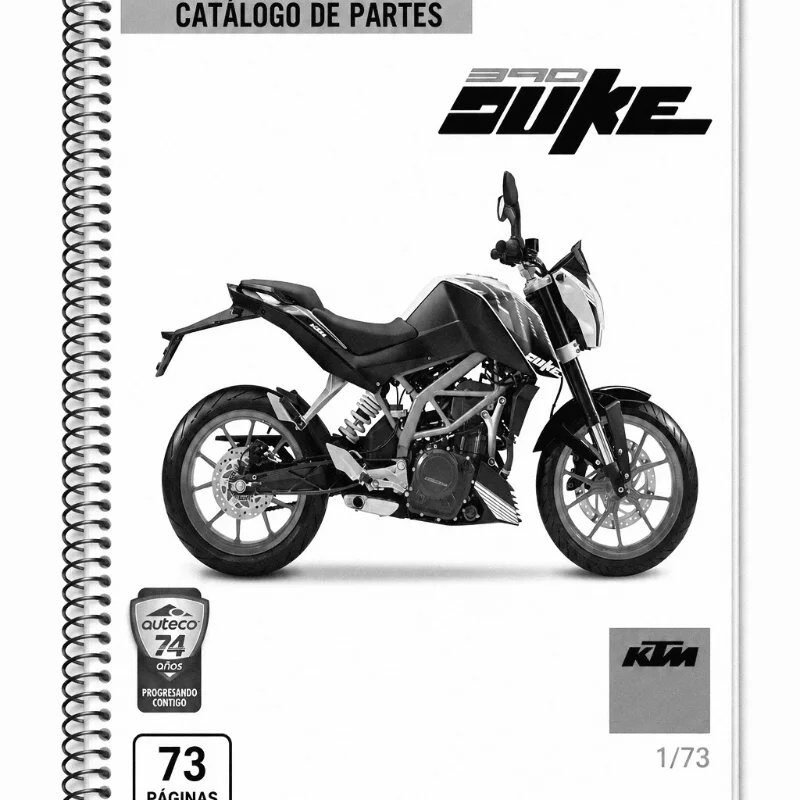 Catálogo de partes KTM Duke 390