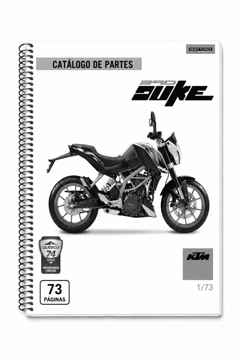 Manual de Taller Catálogo de partes KTM Duke 390