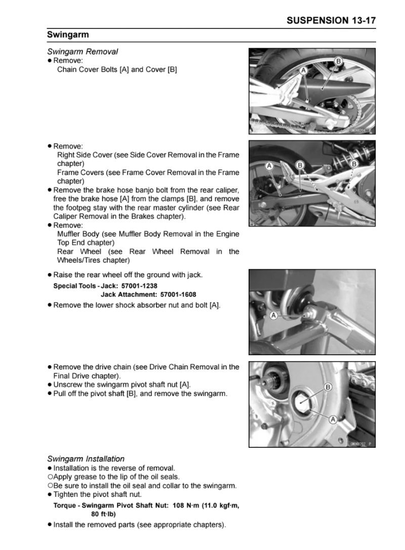 Manual de Taller Kawasaki ER -6n 2006 - Imagen 3