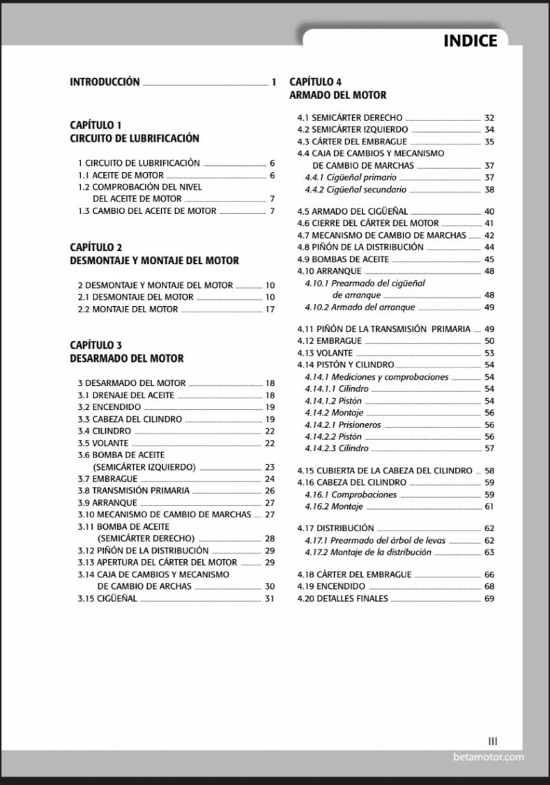Manual de Taller Beta Rev 4T 2007 - Imagen 2