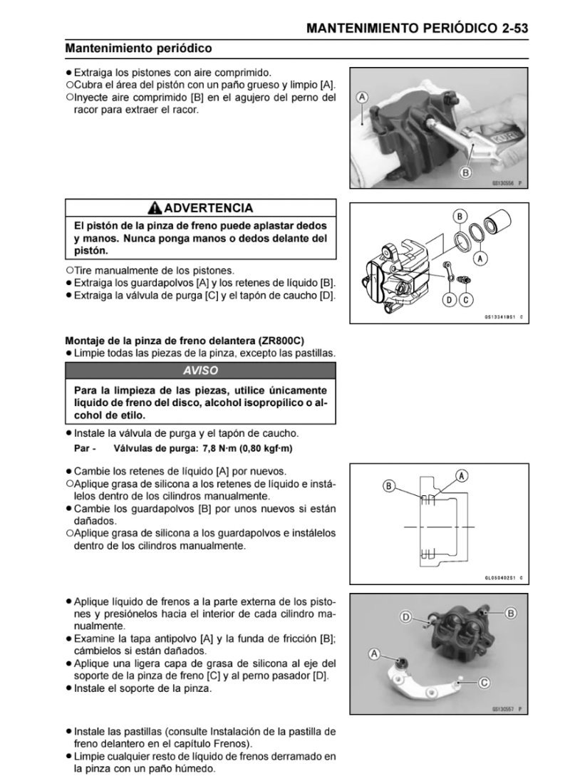 Manual de Taller Kawasaki Z 800 2012 - Imagen 3