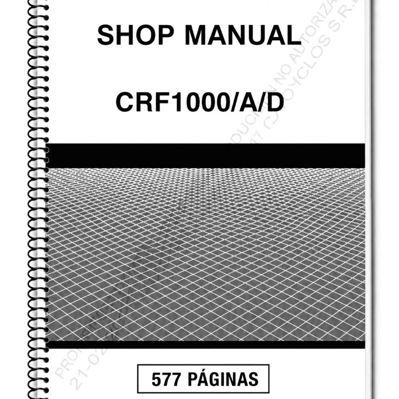 Manual Taller Honda CRF1000/A/D 2016
