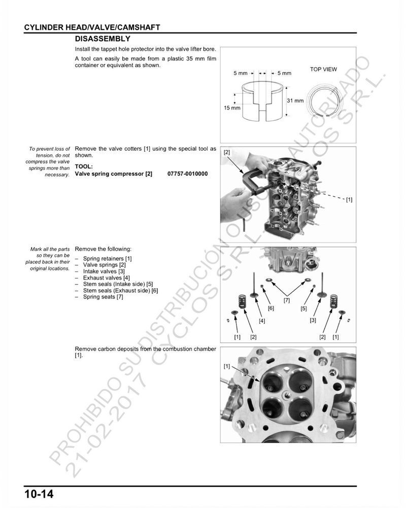 Manual de Taller Honda CRF1000/A/D 2016 - Imagen 3