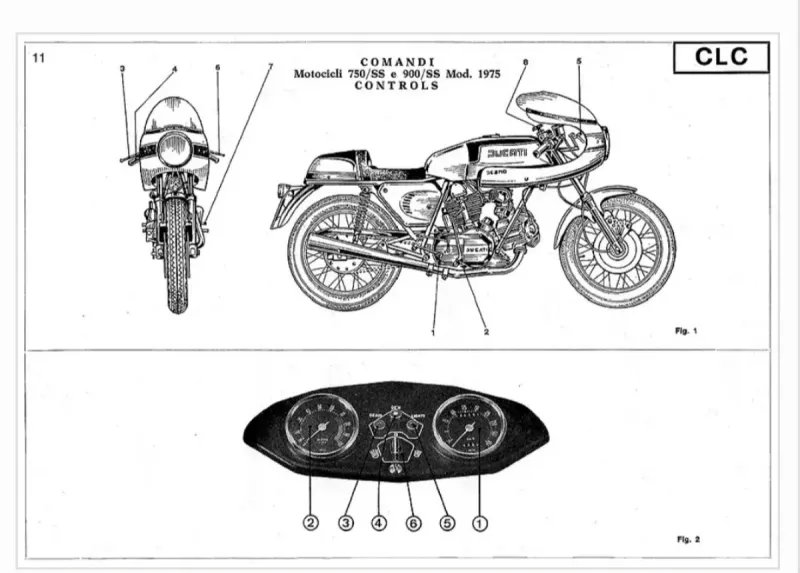 Manual de Taller Ducati 750 SS-900 SS 1975-1977 - Imagen 3