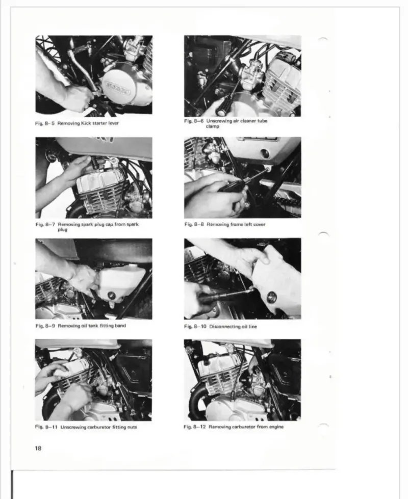 Manual de Taller Suzuki TS125 1977 - Imagen 3