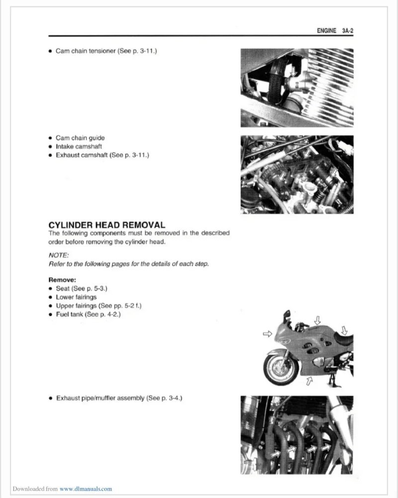 Manual de Taller Suzuki GSX600F 1999 2000 2001 - Imagen 3