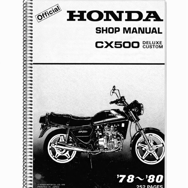 Manual Taller Honda CX500 Custom 1978-1980