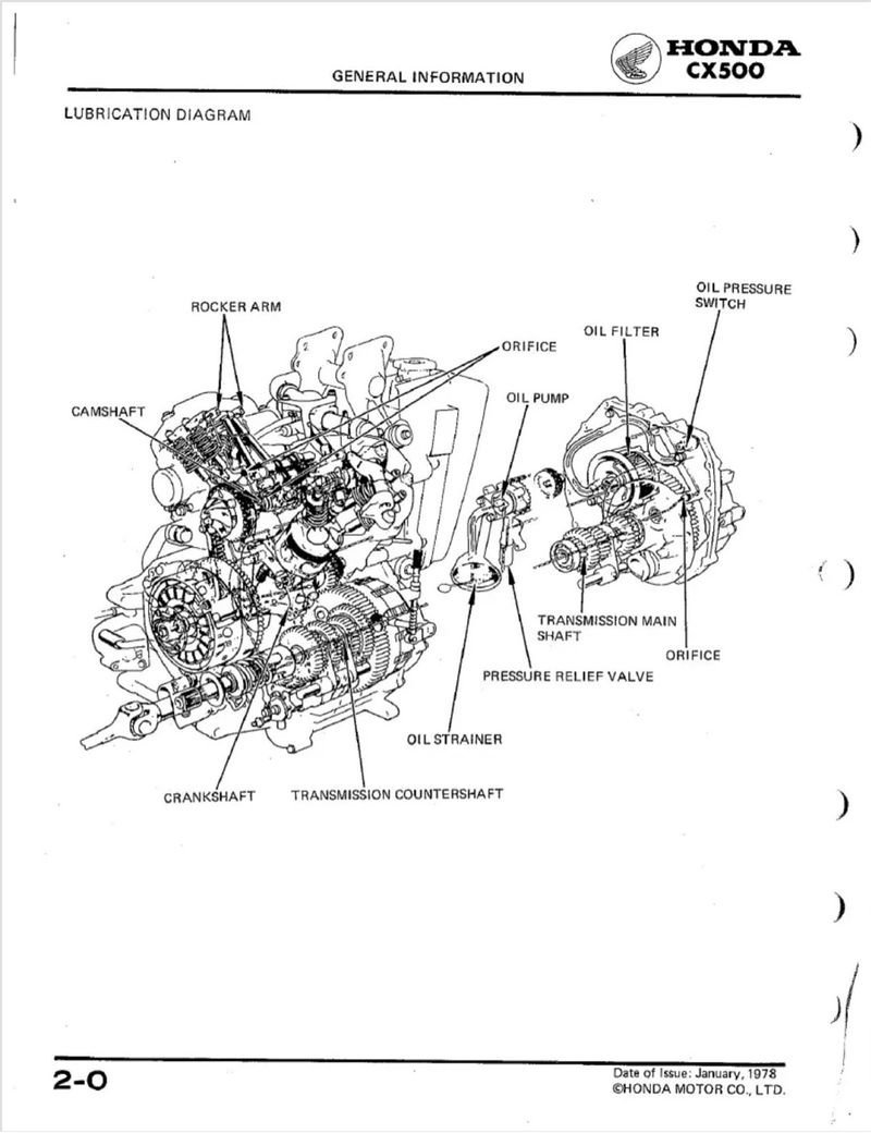 Manual de Taller Honda CX500 Custom 1978-1980 - Imagen 3