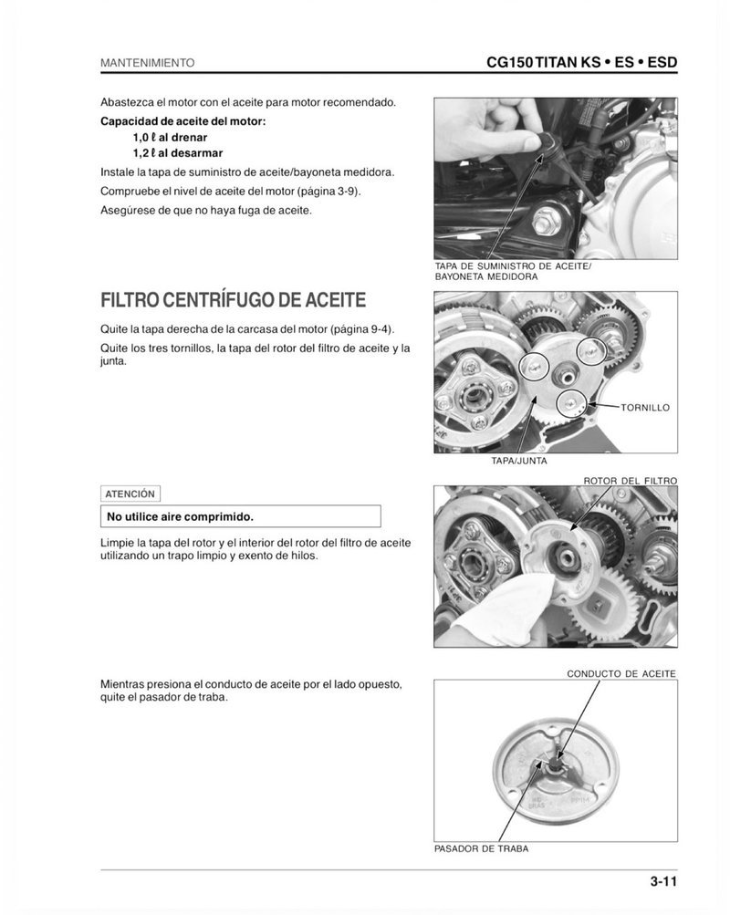 Manual de Taller Honda CG150 Titan KS/ES/ESD 2002 - Imagen 3