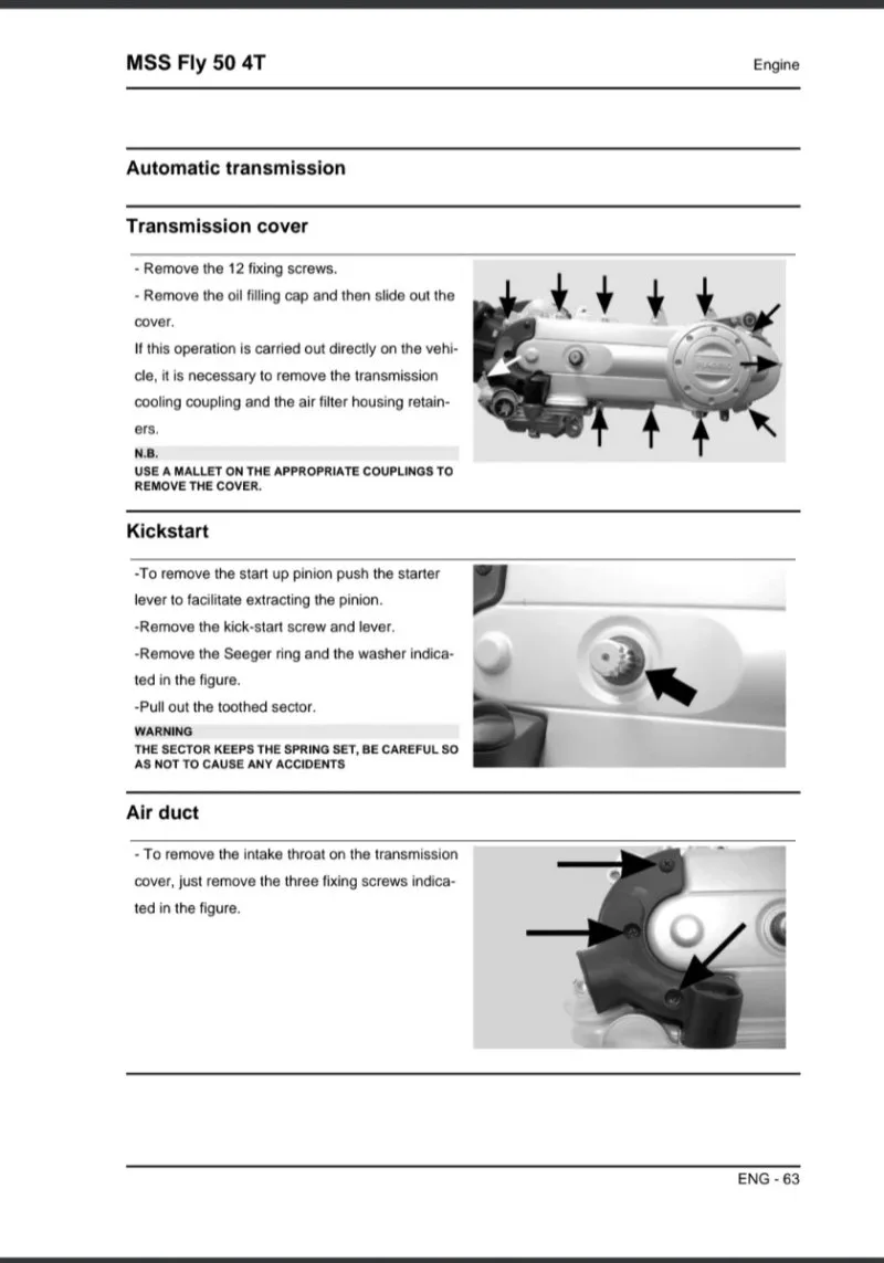 Manual de Taller Piaggio MSS Fly 50 4T - Imagen 3