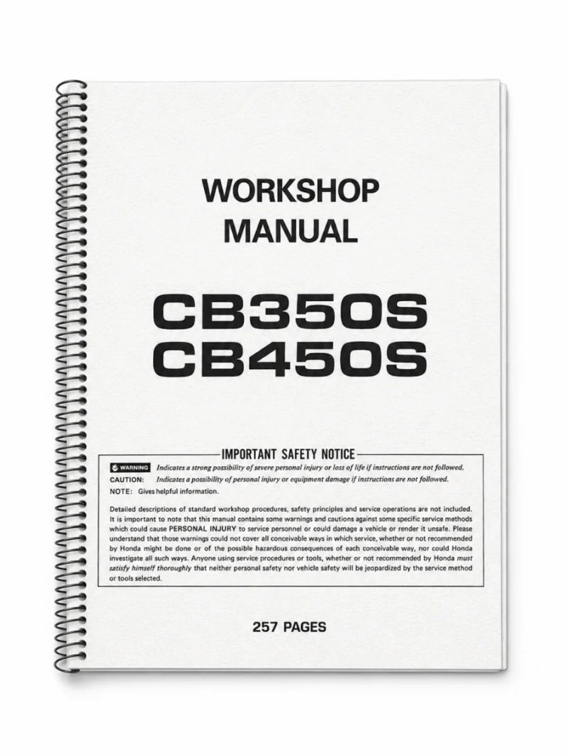 Manual de Taller Honda CB350S CB450S
