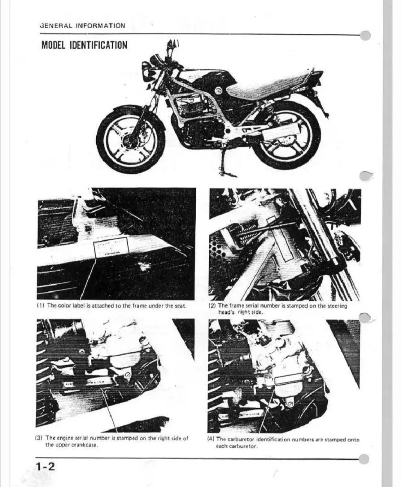 Manual de Taller Honda CB350S CB450S - Imagen 4