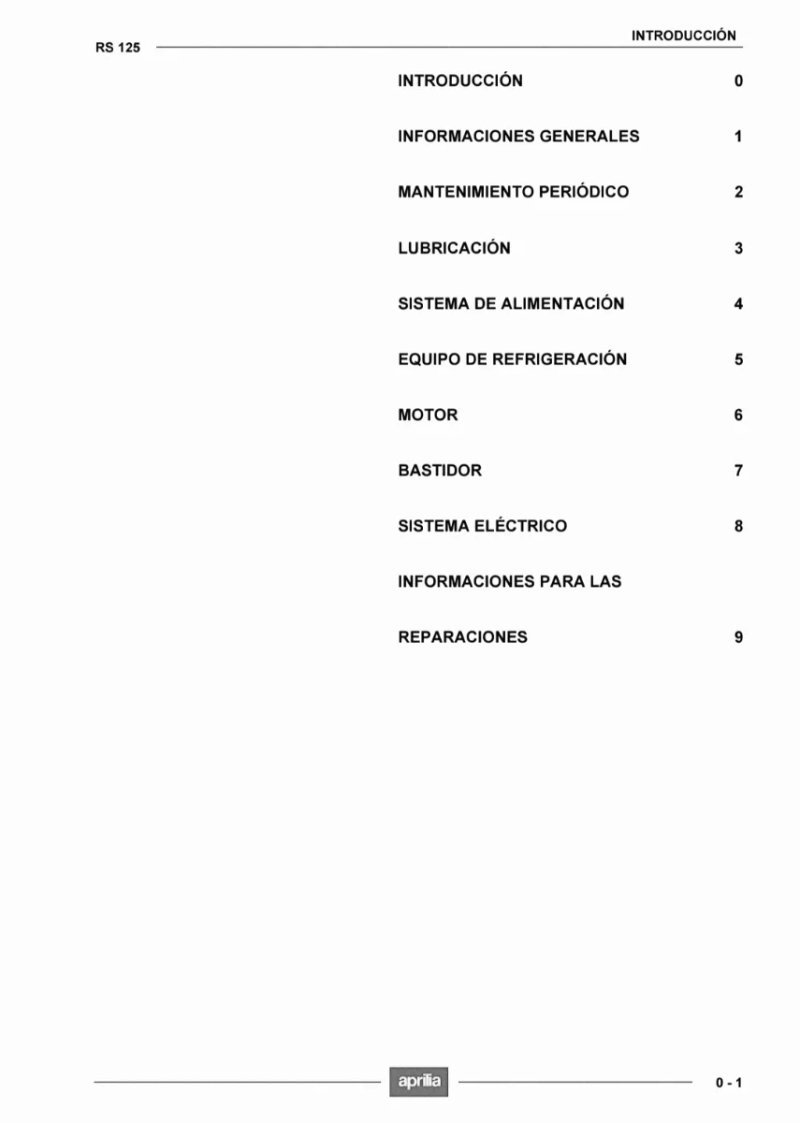 Manual de Taller Aprilia RS 125 1999 al 2005 - Imagen 2