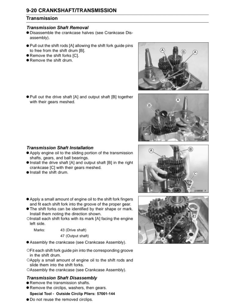 Manual de Taller Kawasaki KLX 450R 2012 - Imagen 3
