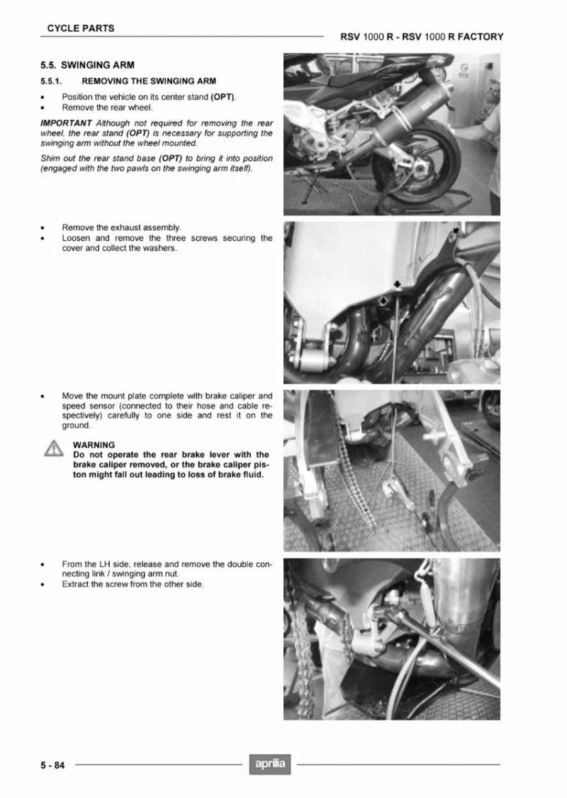 Manual de Taller Aprilia RSV 1000 R 2003 - Imagen 3