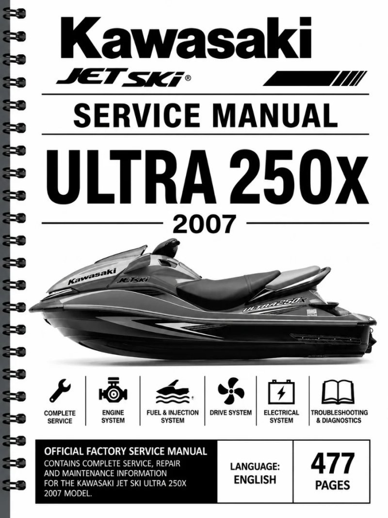 Manual de Taller Kawasaki Jet Ski Ultra 250X 2007