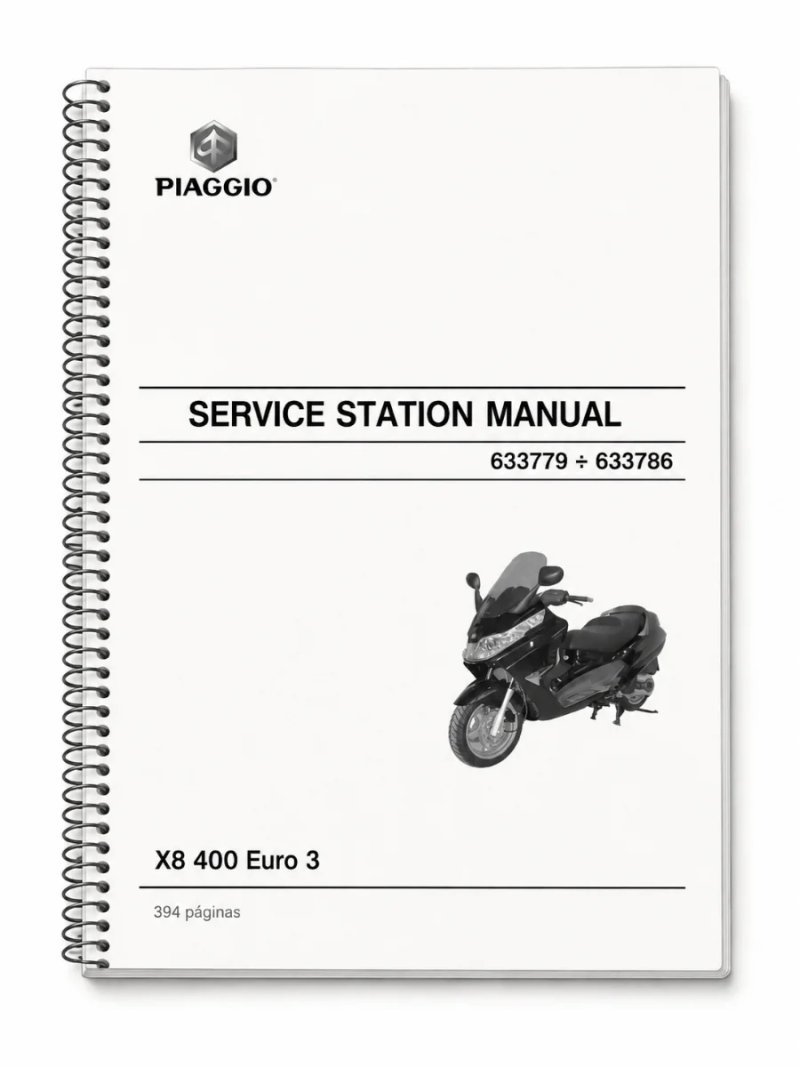 Manual de Taller Piaggio X8 400 Euro 3