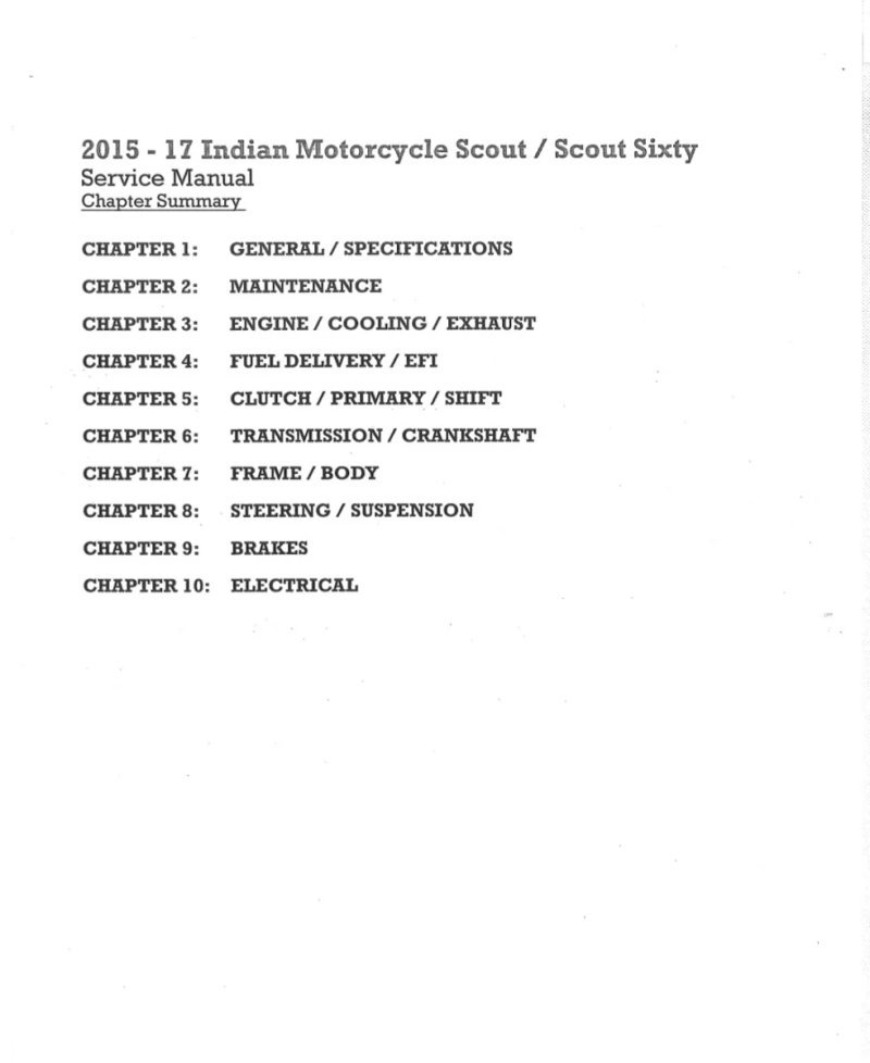 Manual de Taller Indian Scout 2015-2017 - Imagen 2