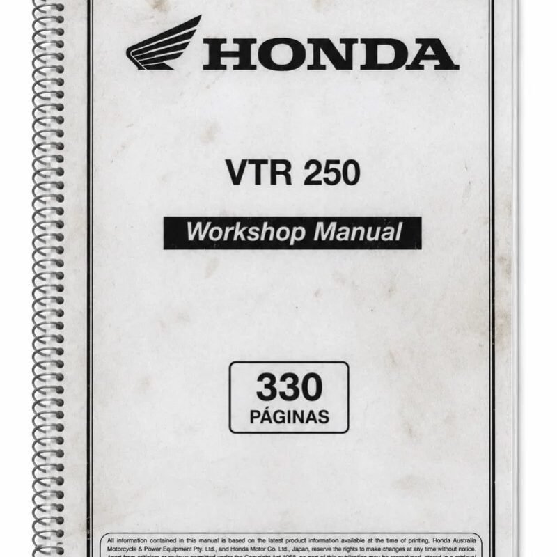 Manual Taller Honda VTR 250 1999-2007