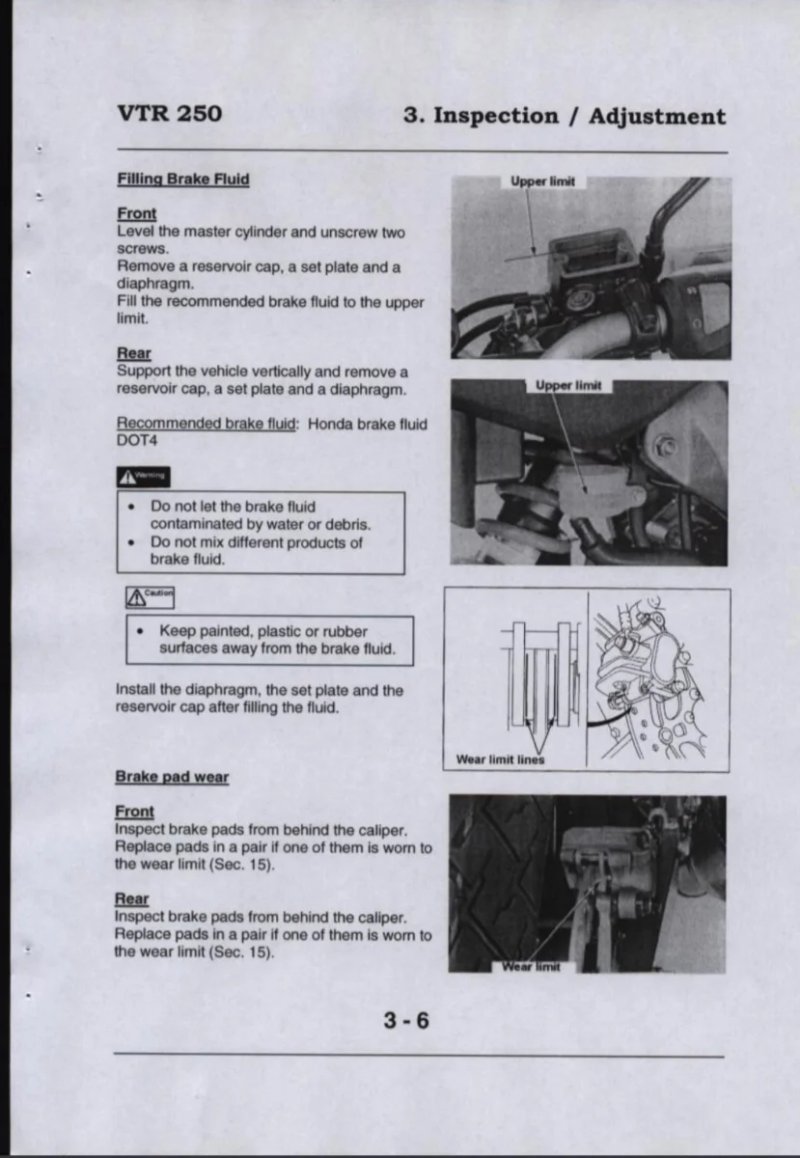Manual de Taller Honda VTR 250 1999-2007 - Imagen 3