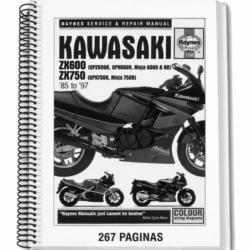 Manual de Taller Kawasaki ZX600 ZX750 85-97