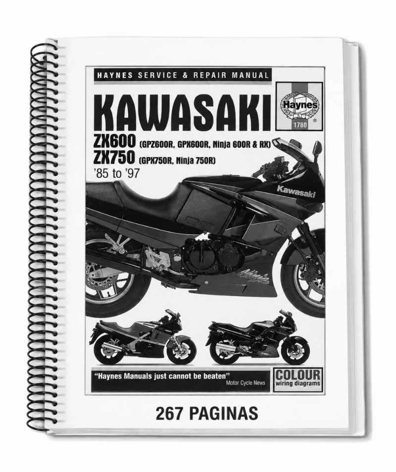 Manual de Taller Kawasaki ZX600 ZX750 85-97