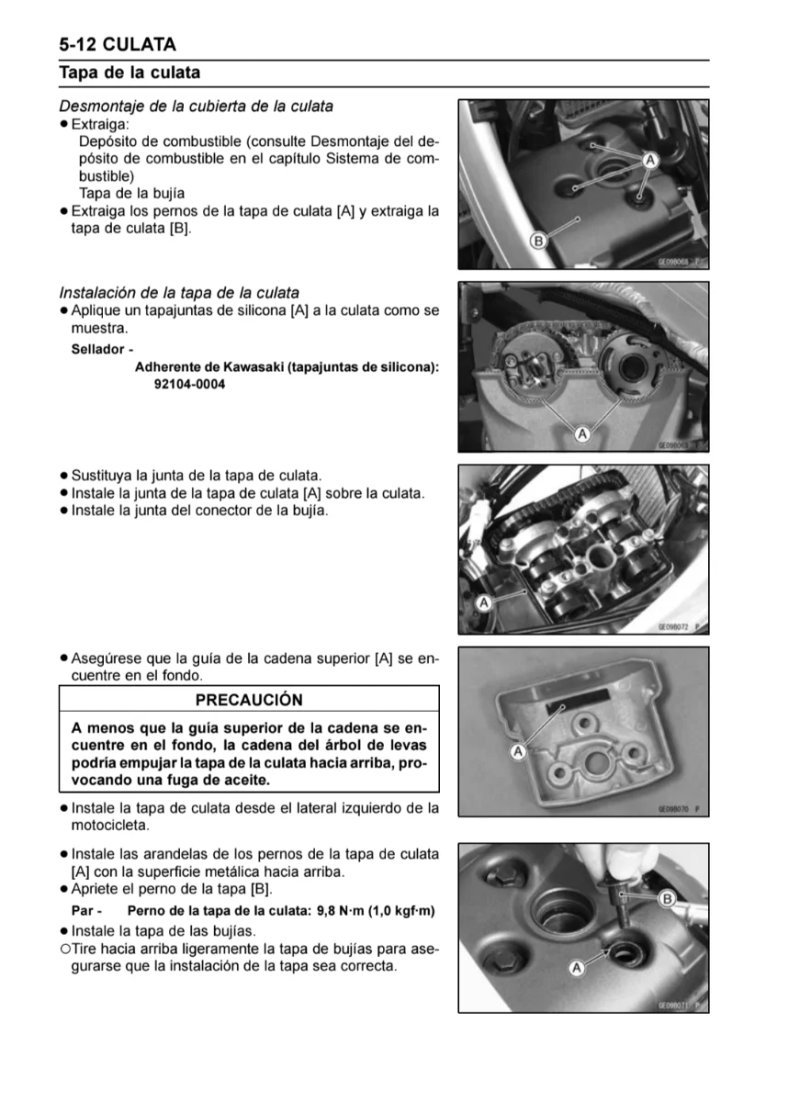 Manual de Taller Kawasaki KX KXF 450 2005 - Imagen 3