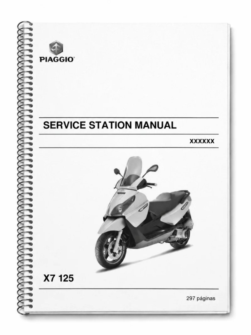 Manual de Taller Piaggio X7 125 2007 (en inglés)
