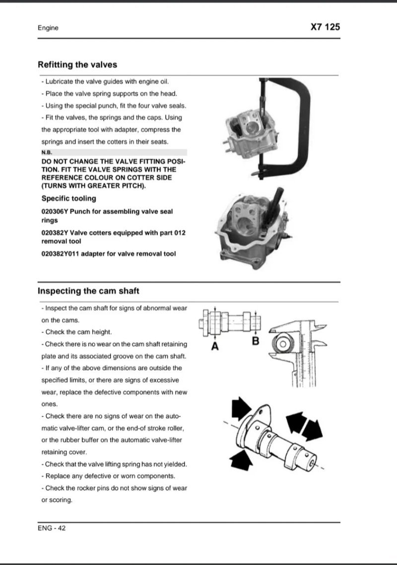 Manual de Taller Piaggio X7 125 2007 (en inglés) - Imagen 3