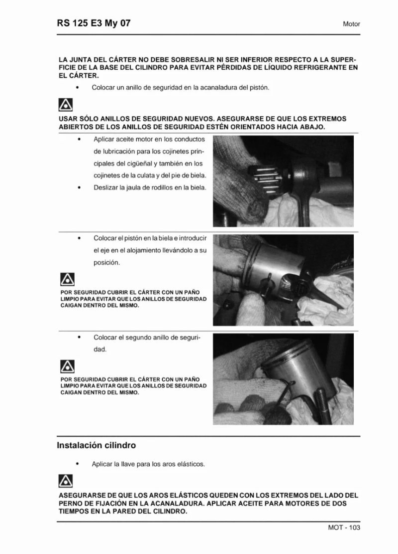 Manual de Taller Aprilia Rs 125 2007 - Imagen 3