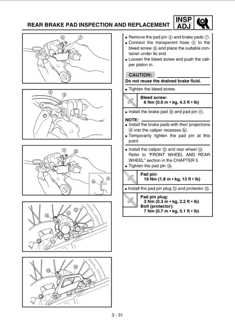 Manual de Taller Yamaha WR426F(P) WR400F(P) 2001 - Imagen 3
