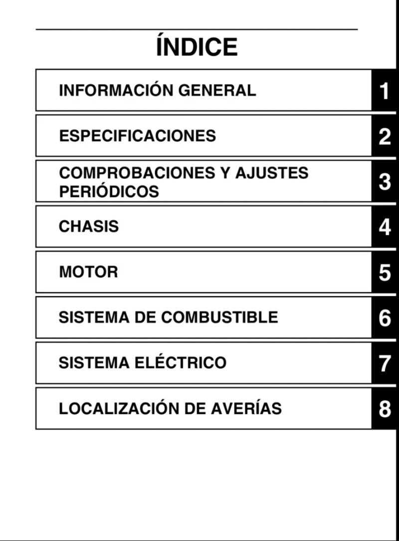 Manual de Taller Yamaha XTZ125E 2017 - Imagen 2