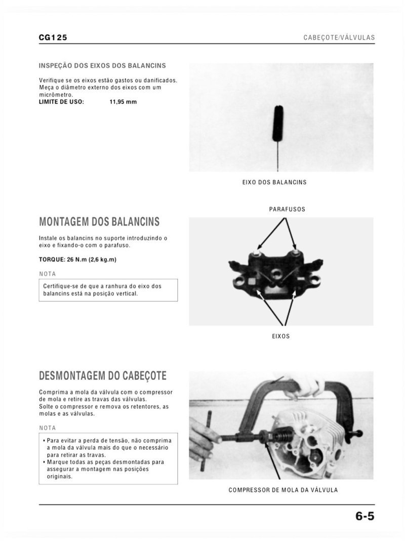 Manual de Taller Honda CG 125 1994 - Imagen 3