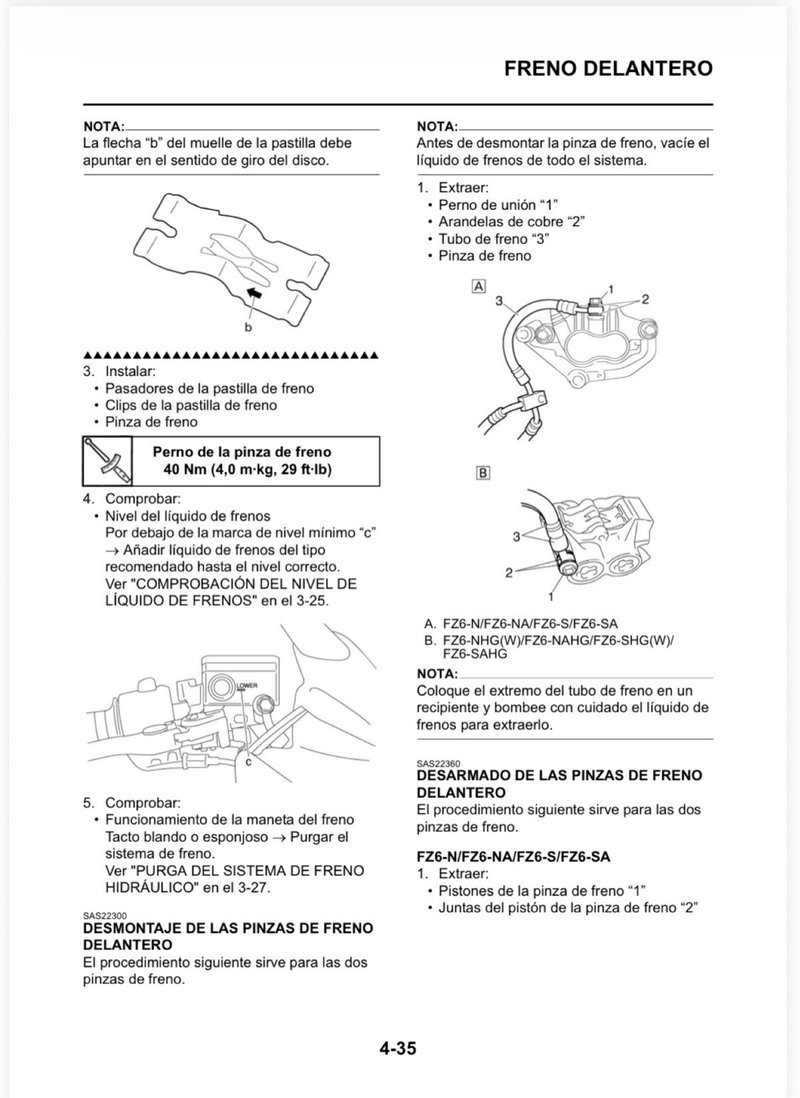 Manual de Taller Yamaha FZ6 2007 - Imagen 3