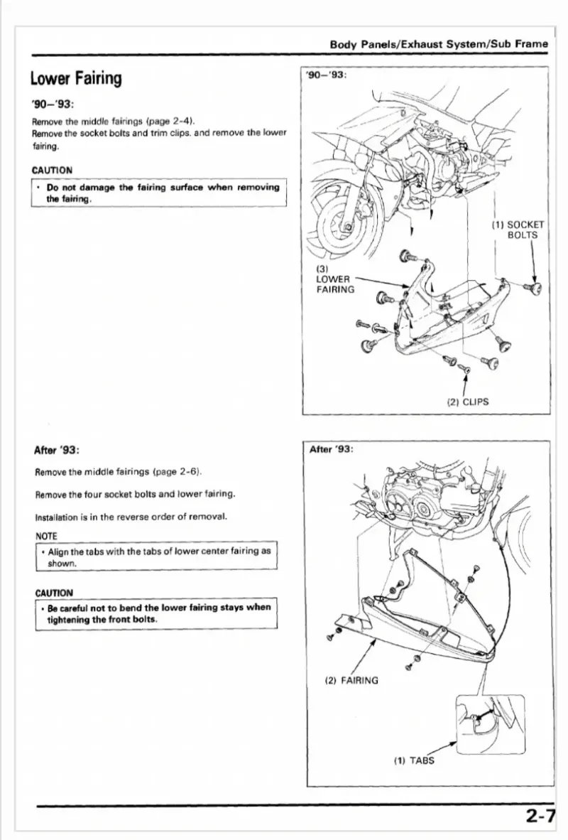 Manual de Taller Honda VFR750F RC36 90-96 - Imagen 3