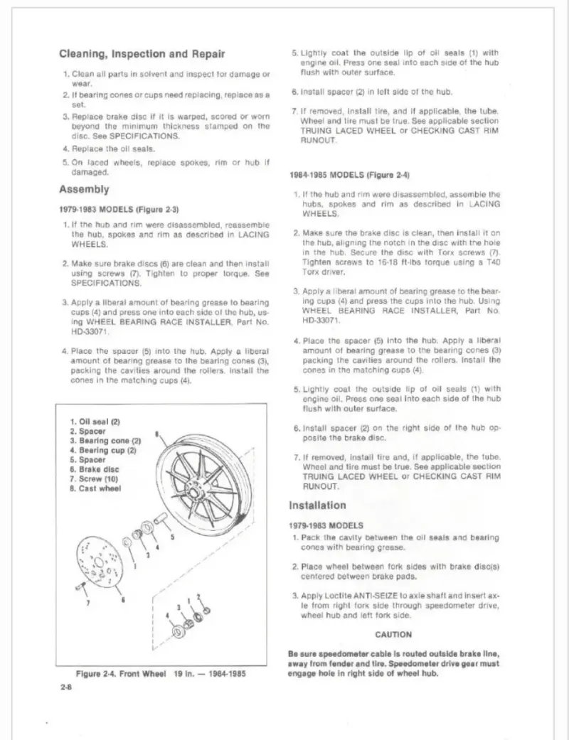 Manual de Taller Harley Davidson XLH, XLCH y XLS - Imagen 3