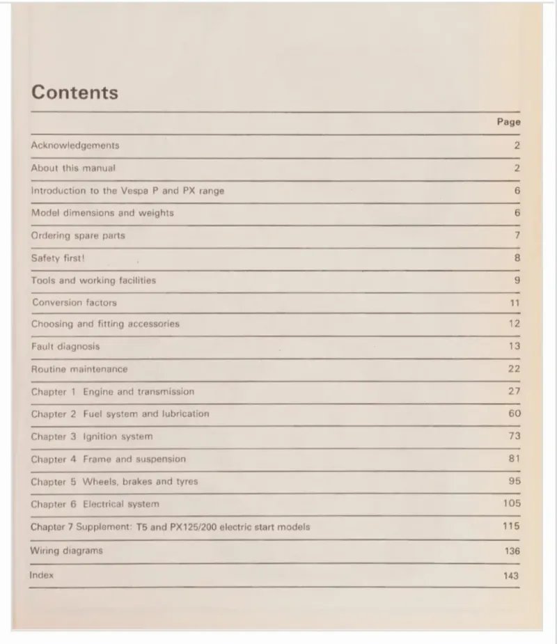 Manual de Taller Vespa P/PX 125-200 (78-03) - Imagen 2