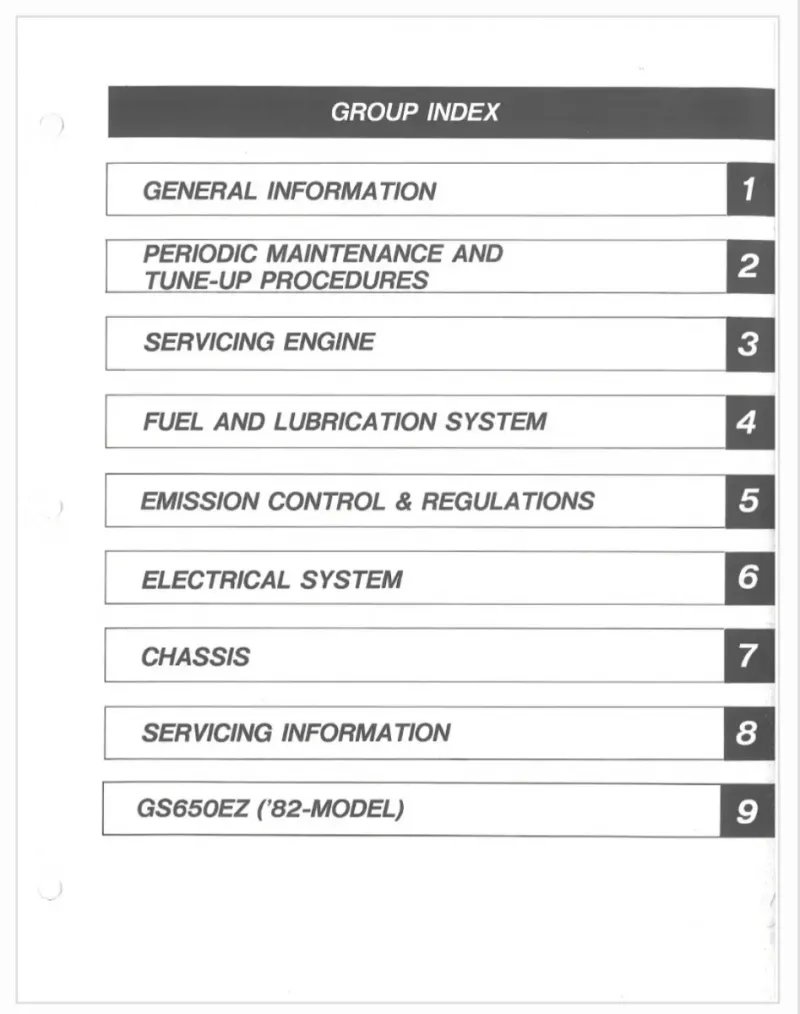 Manual de Taller Suzuki GS650E - Imagen 2