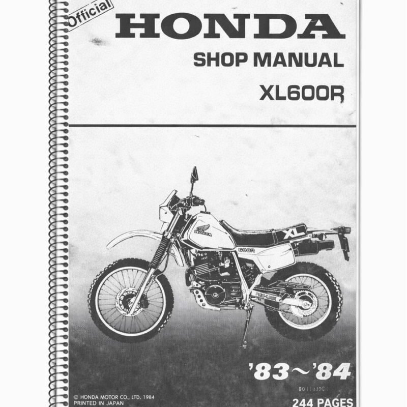 Manual Taller Honda XL600R 1983-1984