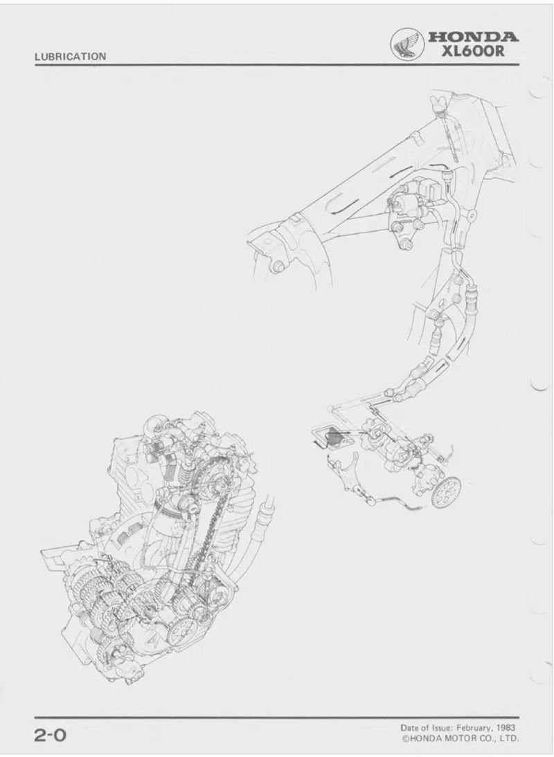 Manual de Taller Honda XL600R 1983-1984 - Imagen 3