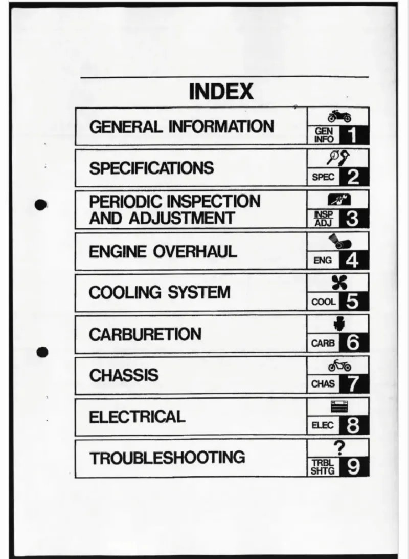 Manual de Taller Yamaha DT125R 1988 - Imagen 2