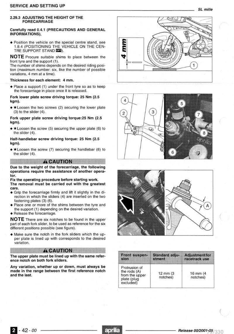 Manual de Taller Aprilia 993Y SL Mille 2001-2005 - Imagen 3