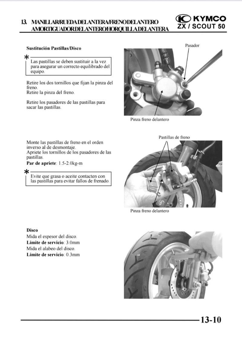 Manual de Taller Kymco SCOUT 2000 - Imagen 3