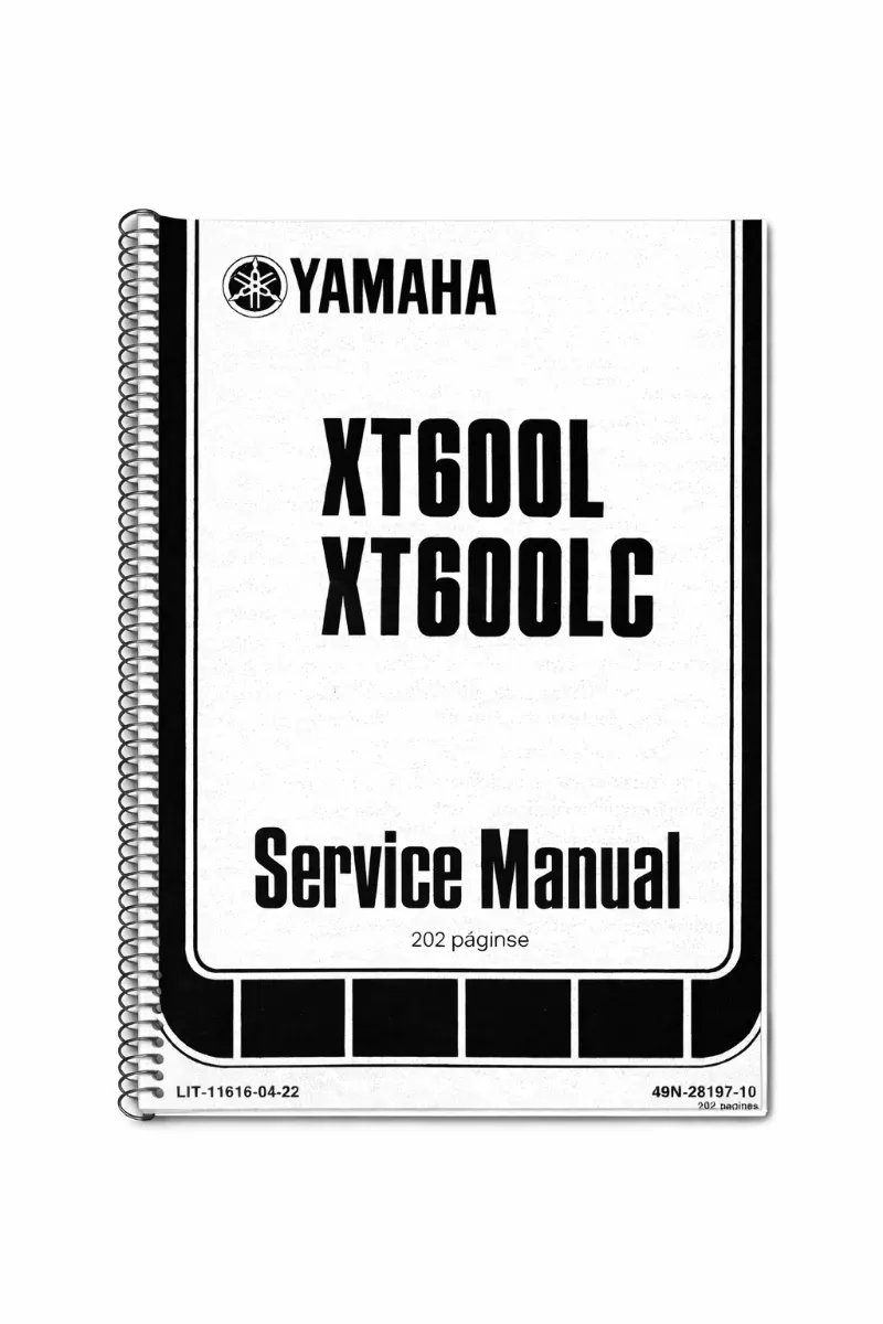 Manual de Taller Yamaha XT600L XT600LC 1984 A 1989