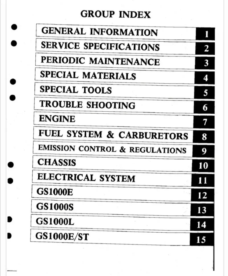 Manual de Taller Suzuki GS1000 - Imagen 2