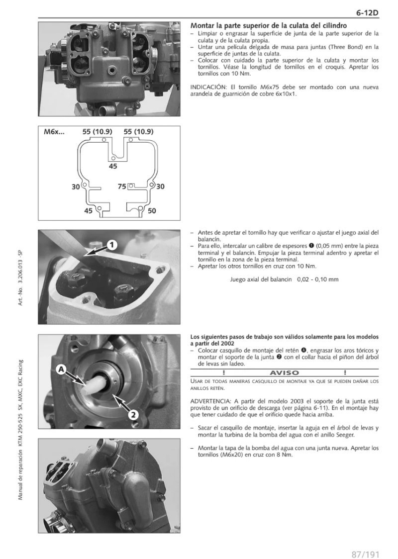 Manual de Taller KTM EXC 2004 - Imagen 3