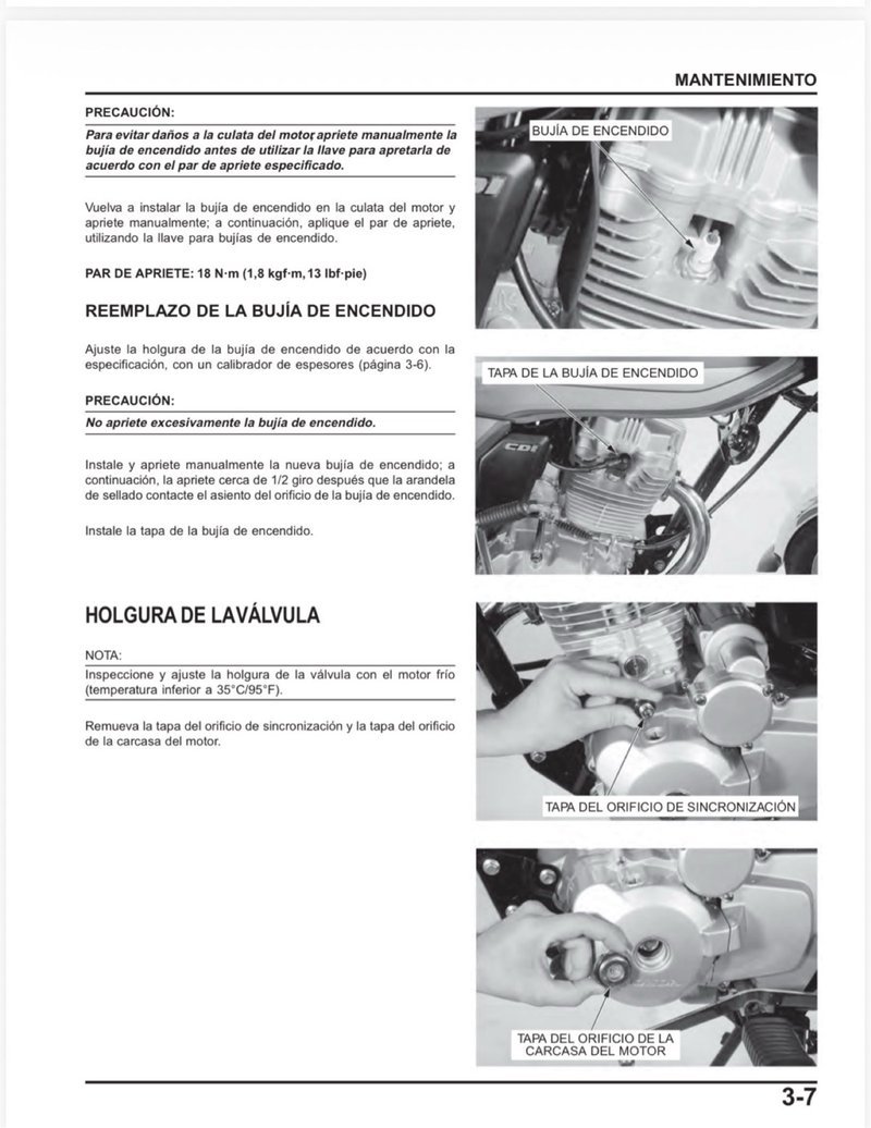 Manual de Taller Honda CGL125 1/2/3WH 2002 - Imagen 3