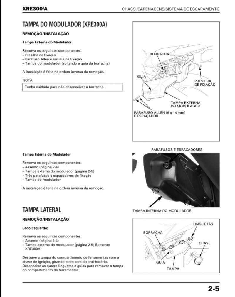 Manual de Taller Honda XRE300/A 2015 - Imagen 3