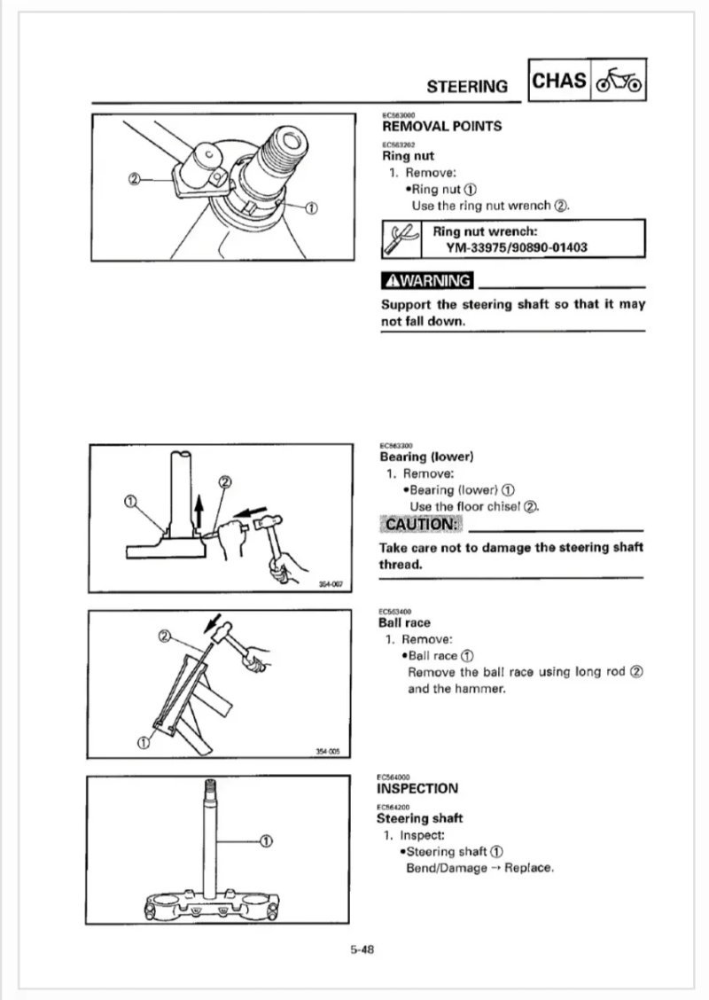 Manual de Taller Yamaha YZ125(M)/LC 1999 - Imagen 3